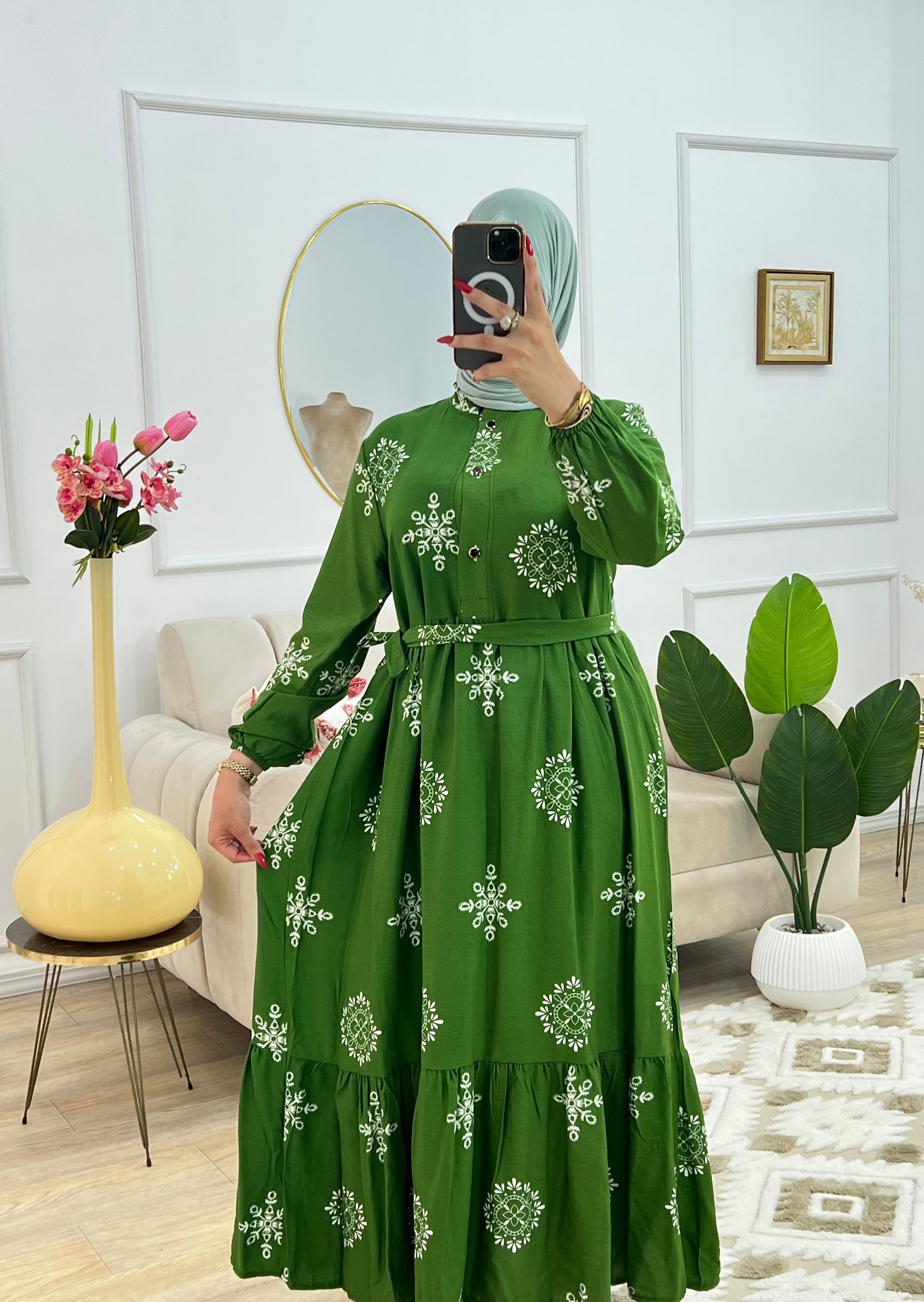Robe Étoilée en Lin