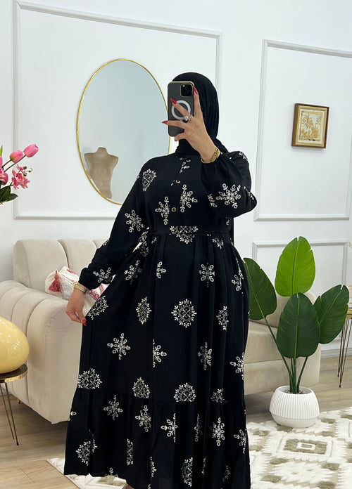 Robe Étoilée en Lin