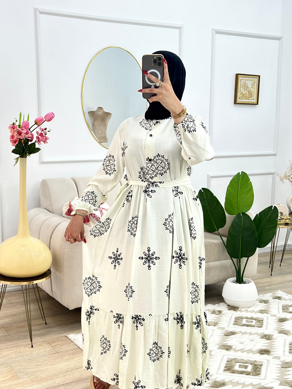 Robe Étoilée en Lin