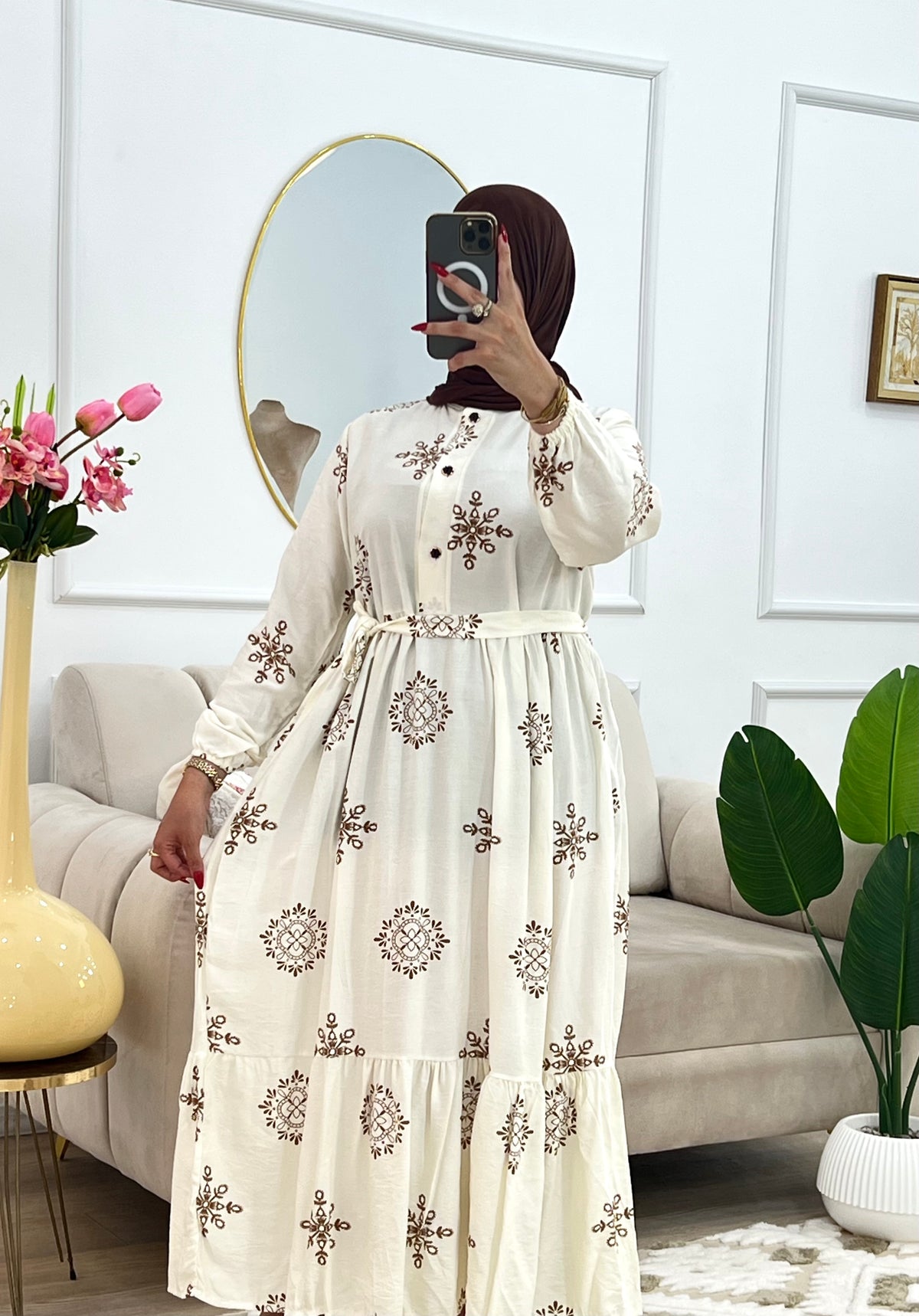 Robe Étoilée en Lin